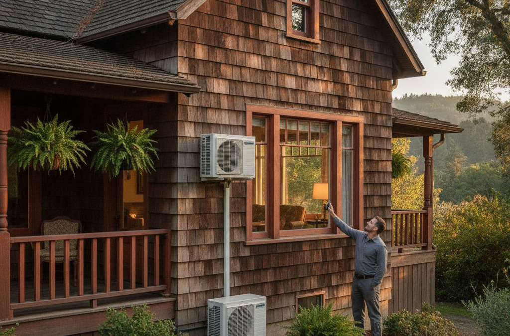 How Does a Ductless Mini-Split Work in an Older Guerneville or Forestville Home Without Existing Ductwork?