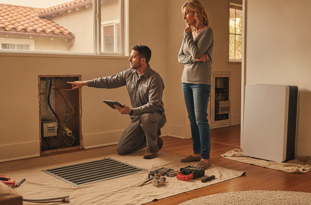 What Forestville and West Sonoma County Homeowners Should Know About Replacing a Wall Furnace or Floor Furnace — and What to Put There Instead