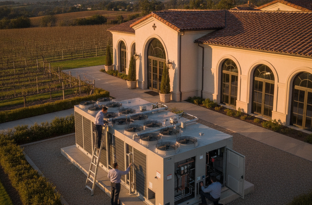 What Santa Rosa Winery and Hospitality Businesses Should Know About Commercial HVAC in Wine Country — Seasonal Swings, Guest Comfort, and Systems That Keep Up