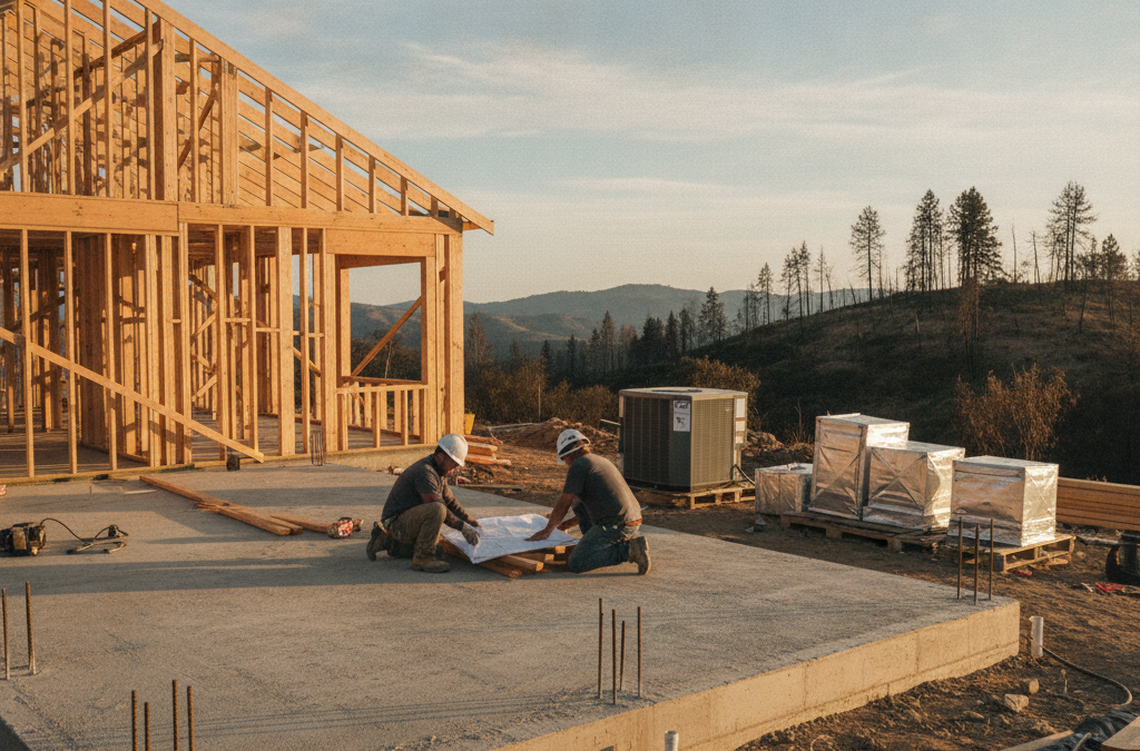 What Santa Rosa Homeowners Should Know About HVAC and Wildfire Rebuilds — Choosing the Right System When You’re Starting From Scratch