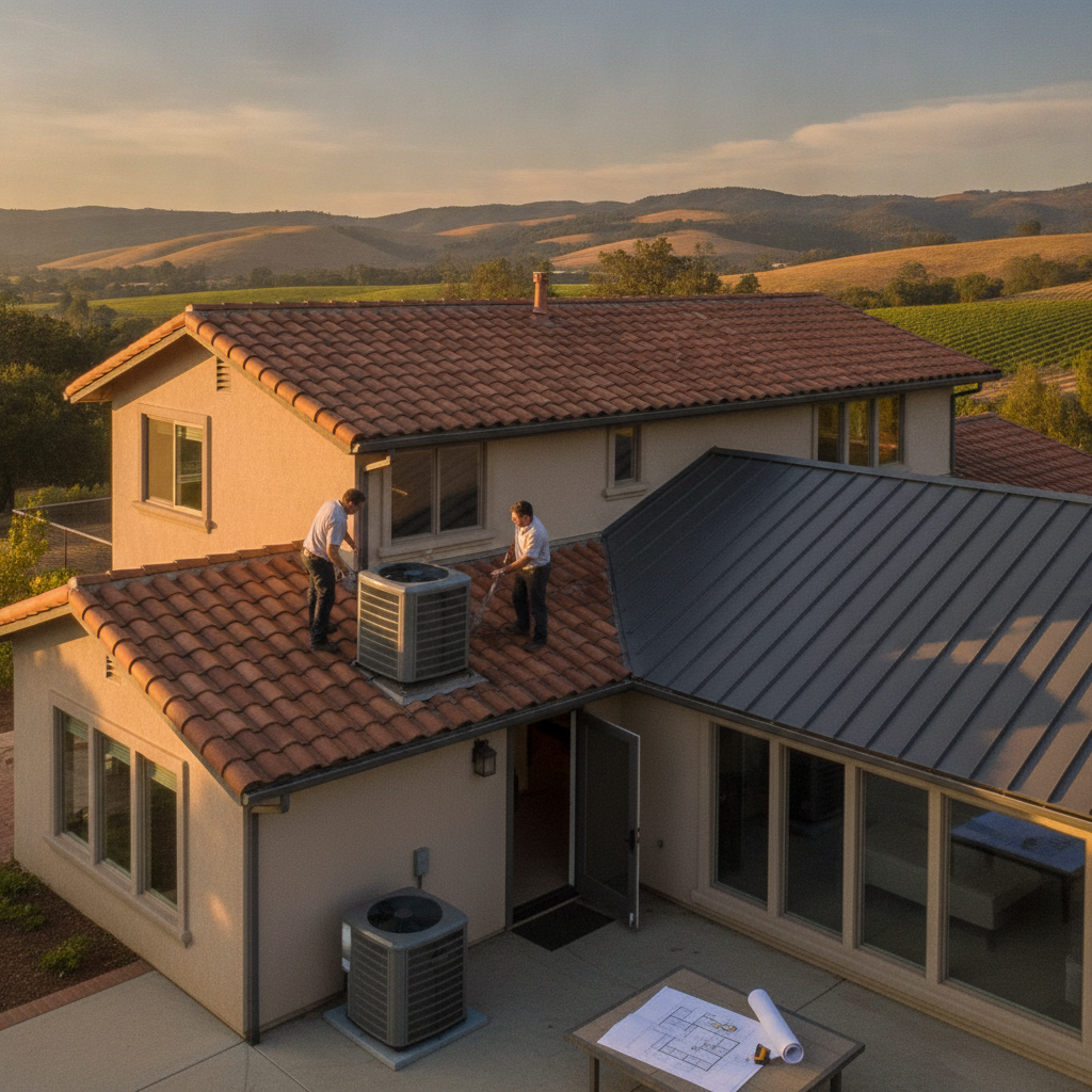 sonoma-county-hvac-concrete-tile-metal-roof-performance